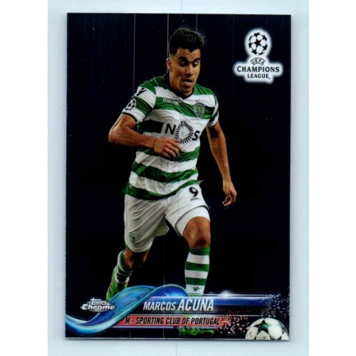 2017-18 Topps Champions League Chrome Base #37 Marcos Acuna