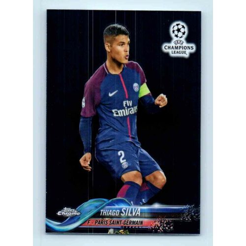 2017-18 Topps Champions League Chrome Base #56 Thiago Silva