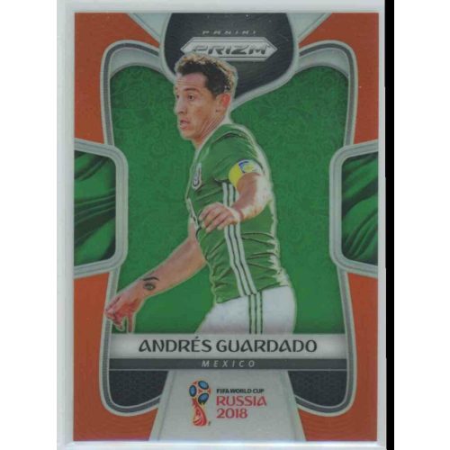 2017-18 Panini Prizm World Cup Soccer Base Orange #128 Andres Guardado    57/65