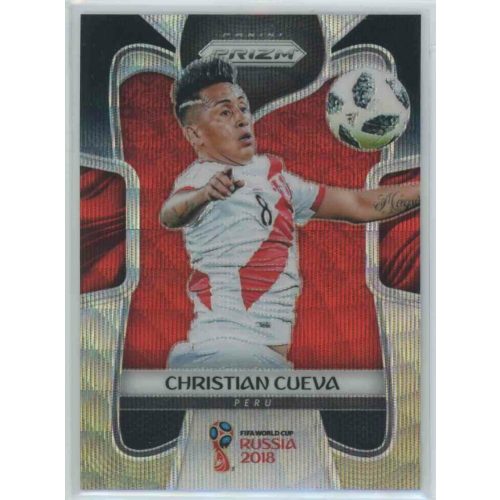 2017-18 Panini Prizm World Cup Soccer Base Black Gold Wave #295 Christian Cueva