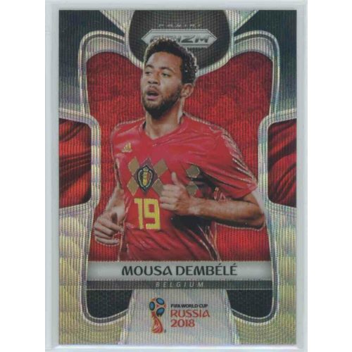 2017-18 Panini Prizm World Cup Soccer Base Black Gold Wave #19 Mousa Dembele