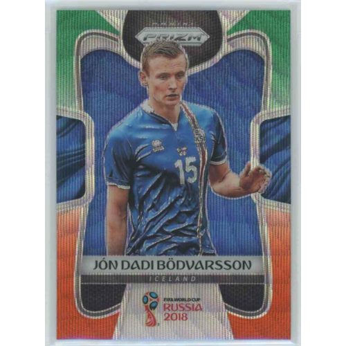 2017-18 Panini Prizm World Cup Soccer Base Green Orange Wave #106 Jon Dadi Bödvarsson