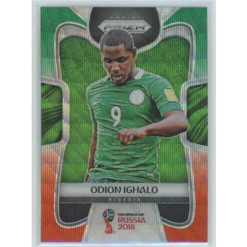 2017-18 Panini Prizm World Cup Soccer Base Green Orange Wave #143 Odion Ighalo