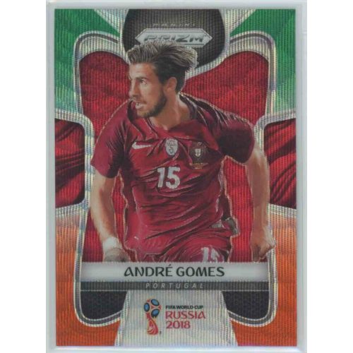 2017-18 Panini Prizm World Cup Soccer Base Green Orange Wave #162 Andres Gomes