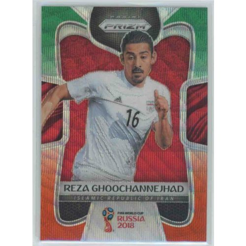 2017-18 Panini Prizm World Cup Soccer Base Green Orange Wave #114 Reza Ghoochannejhad