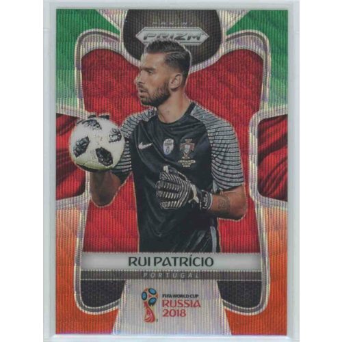 2017-18 Panini Prizm World Cup Soccer Base Green Orange Wave #156 Rui Patricio