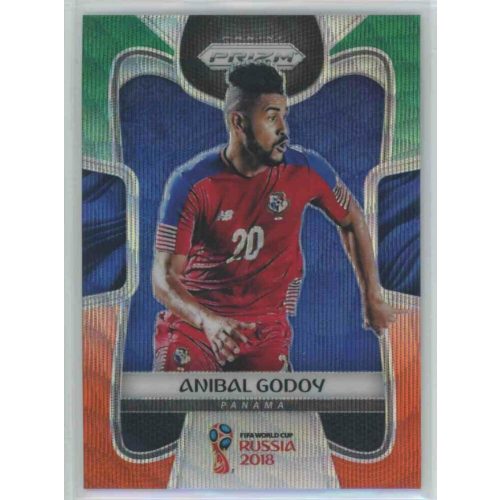 2017-18 Panini Prizm World Cup Soccer Base Green Orange Wave #218 Anibal Godoy