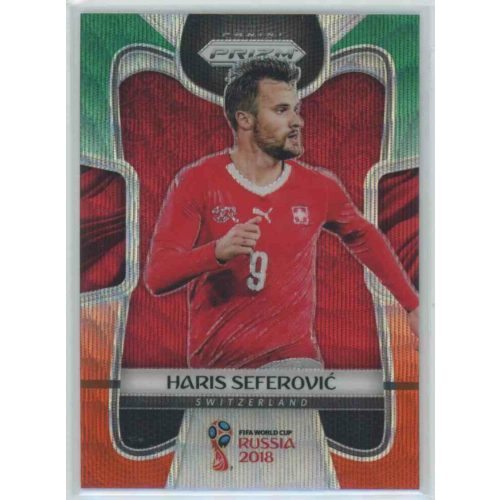 2017-18 Panini Prizm World Cup Soccer Base Green Orange Wave #244 Haris Seferovic