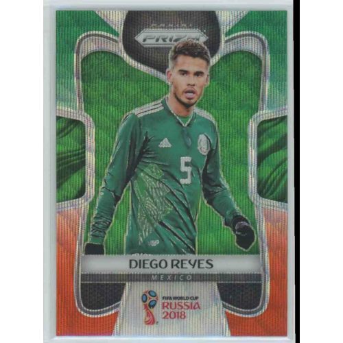 2017-18 Panini Prizm World Cup Soccer Base Green Orange Wave #130 Diego Reyes