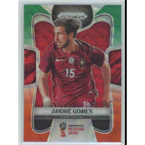 2017-18 Panini Prizm World Cup Soccer Base Green Orange Wave #162 Andres Gomes