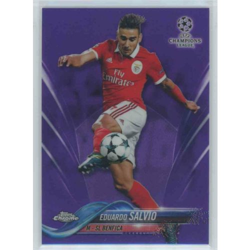 2017-18 Topps Champions League Chrome Base Purple #53 Eduardo Salvio    190/250