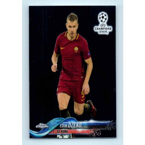 2017-18 Topps Champions League Chrome Base #86 Edin Dzeko