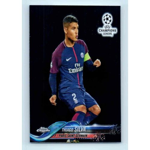 2017-18 Topps Champions League Chrome Base #56 Thiago Silva