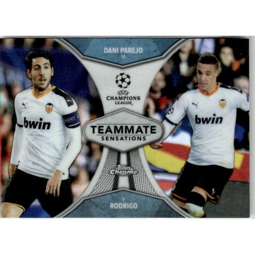 2019 Topps Chrome UEFA Champions League Teammate Sensations  #TS-PR Rodrigo/Dani Parejo