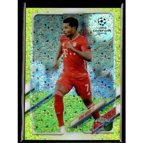 2020-21 Topps Chrome UEFA Champion’s League Yellow Mini-Diamond Refractor #72 Serge Gnabry 264/299