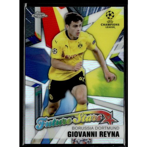 2020-21 Topps Chrome UEFA Champion’s League Future Stars #FS-GR Giovanni Reyna