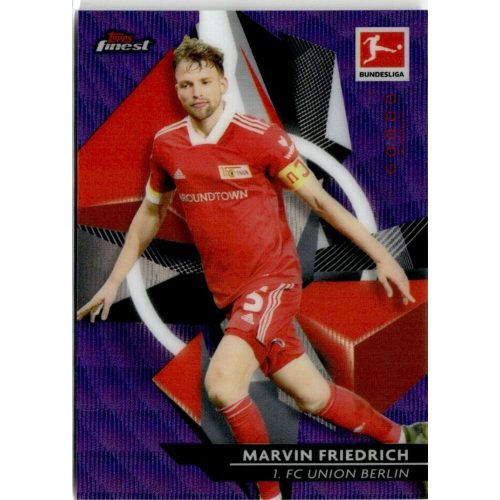 2021 Topps Finest Bundesliga Purple Wave Refractor #13 Marvin Friedrich 124/250