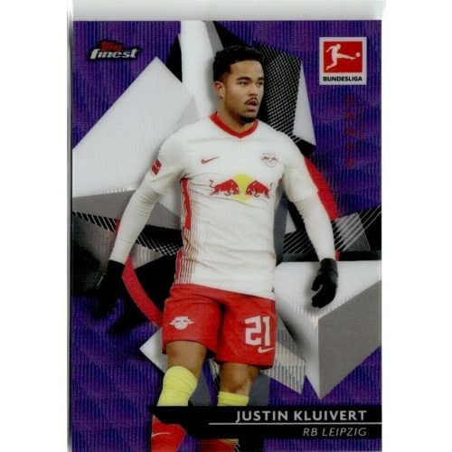 2021 Topps Finest Bundesliga Purple Refractor #59 Justin Kluivert 066/250