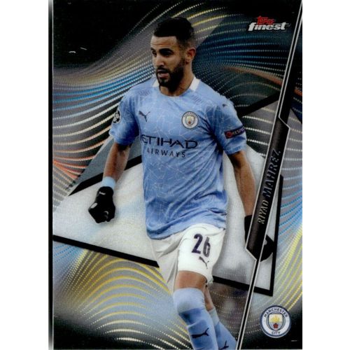 2020 Topps Finest UEFA Champions League  #18 Riyad Mahrez 