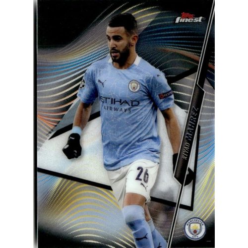 2020 Topps Finest UEFA Champions League  #18 Riyad Mahrez 