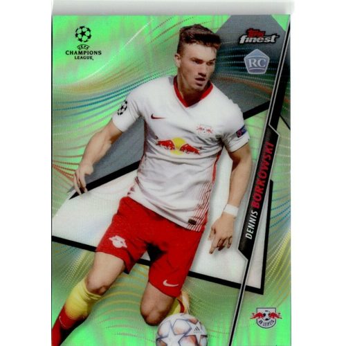 2020 Topps Finest UEFA Champions League Neon Green Refractor #63 Dennis Borkowski 97/99