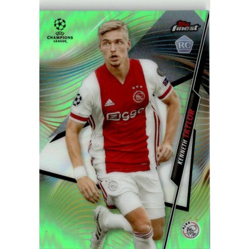 2020 Topps Finest UEFA Champions League Neon Green Refractor #51 Kenneth Taylor 95/99