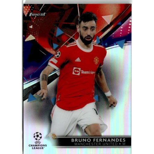 2021 Topps Finest UEFA Champions League Refractor #66 Bruno Fernandes 