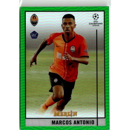 2020 Topps Merlin Chrome Green Refractor #59 Marcos Antonio 20/99