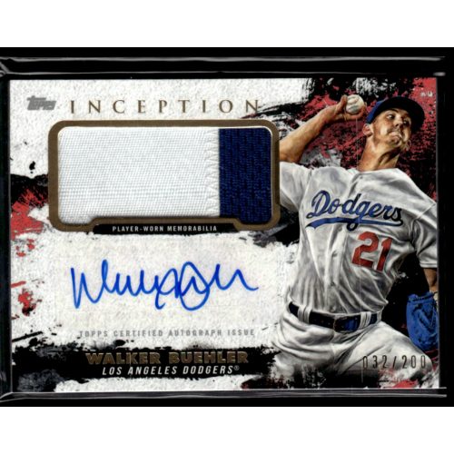 2021-22 Topps Inception Autograph PATCH  #APC-WB Walker Buehler 032/200