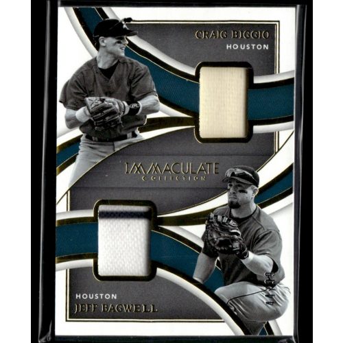 2022-2023 Panini Immaculate Collection Legends Dual Materials  #LDM-CJ Craig Biggio/Jeff Bagwell 44/99