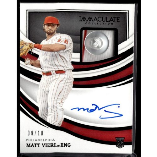 2022-2023 Panini Immaculate Collection Immaculate Black Buttons  #IMA-MV Matt Vierling 09/10