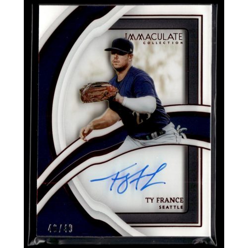 2022-2023 Panini Immaculate Collection Shadowbox Signatures Red  #SS-TF Ty France 49/49