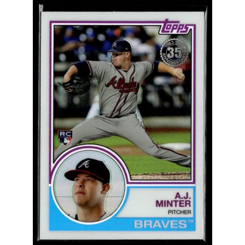 2018-2019 Topps Chrome Silver  #81 A.J. Minter