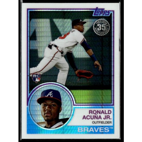 2018-2019 Topps Chrome Silver  #101 Ronald Acuña Jr.