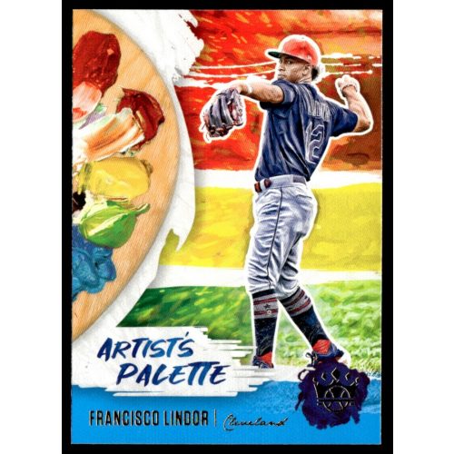 2020-2021 Panini Diamond Kings Artist's Palette  #AP-4 Francisco Lindor