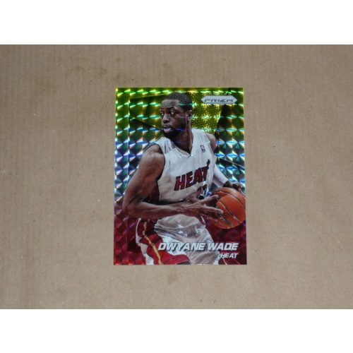 2014-15 Panini Prizm Prizms Yellow and Red Mosaic #141 Dwyane Wade