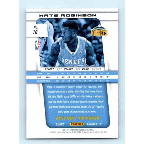 2013-14 Panini Prizm Base #10 Nate Robinson