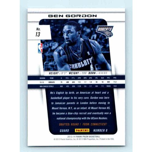 2013-14 Panini Prizm Base #13 Ben Gordon