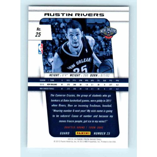 2013-14 Panini Prizm Base #25 Austin Rivers