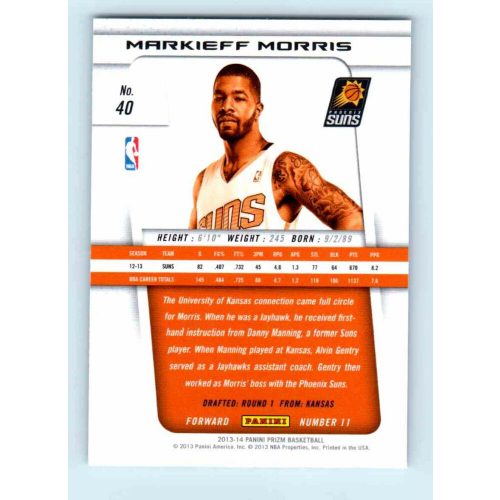 2013-14 Panini Prizm Base #40 Markieff Morris