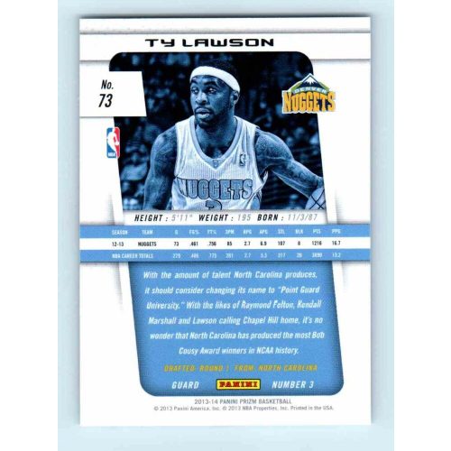 2013-14 Panini Prizm Base #73 Ty Lawson