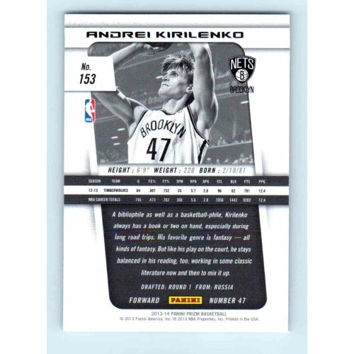 2013-14 Panini Prizm Base #153 Andrei Kirilenko