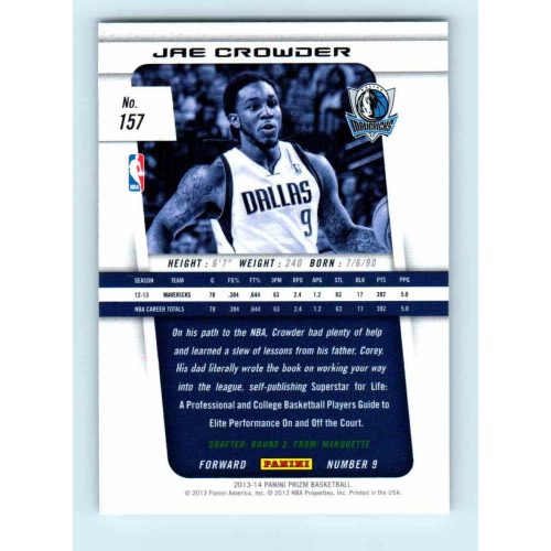 2013-14 Panini Prizm Base #157 Jae Crowder