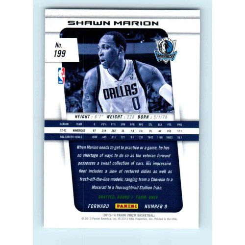 2013-14 Panini Prizm Base #199 Shawn Marion