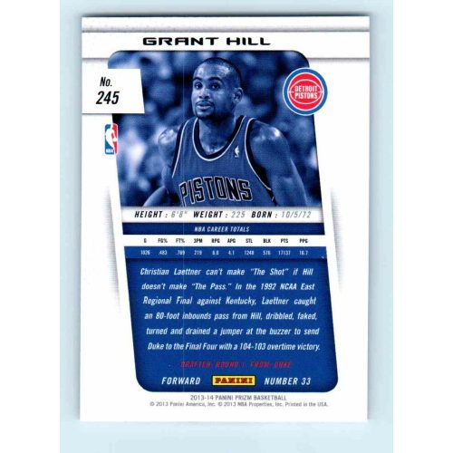 2013-14 Panini Prizm Base #245 Grant Hill