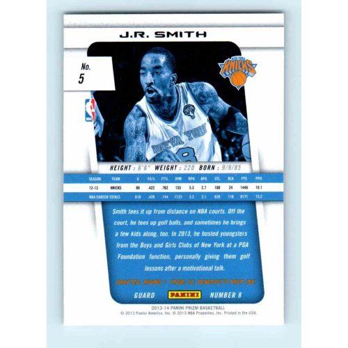 2013-14 Panini Prizm Base #5 J.R. Smith