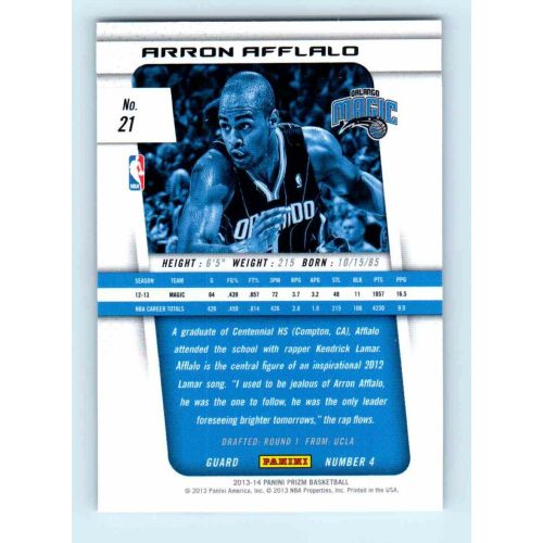 2013-14 Panini Prizm Base #21 Arron Afflalo