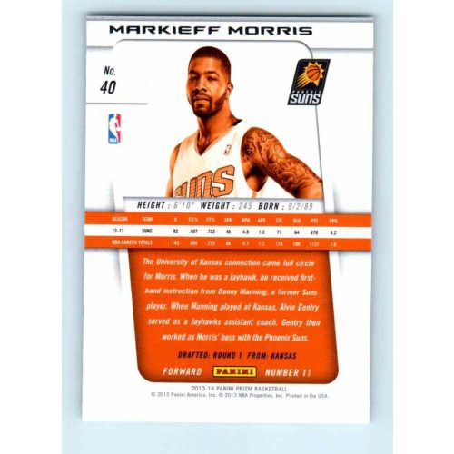 2013-14 Panini Prizm Base #40 Markieff Morris