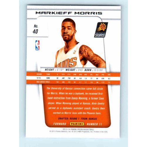 2013-14 Panini Prizm Base #40 Markieff Morris