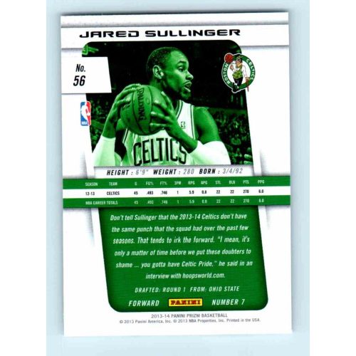 2013-14 Panini Prizm Base #56 Jared Sullinger